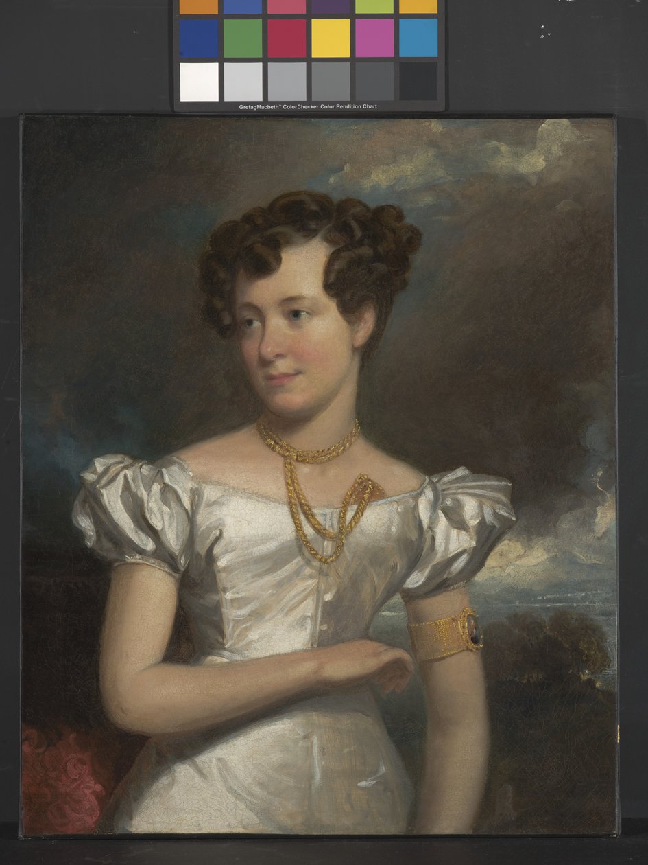 Portret Clary Fisher (olej na płótnie) autorstwa Henry Inman