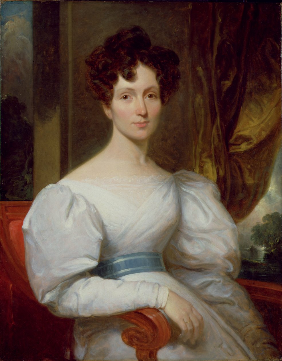 Portret Fanny Kemble Butler (1809-93) (olej na płótnie) autorstwa Henry Inman