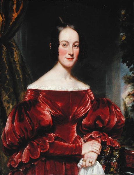 Portret pani Robert Lowden, ok. 1837 (olej na desce) autorstwa Henry Inman