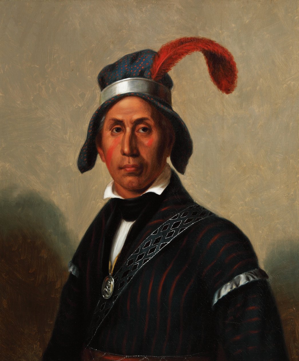 Yaha Hajo, Mad Wolf (Creek) 1836 (olej na płótnie) autorstwa Henry Inman