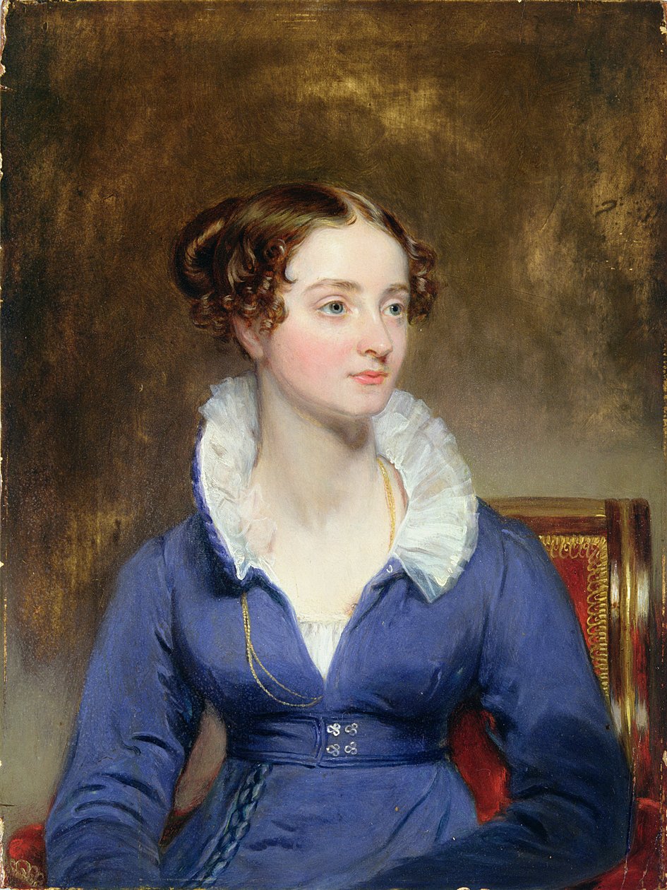 Młoda kobieta w niebieskiej sukience, ok. 1825 r. autorstwa Henry Inman