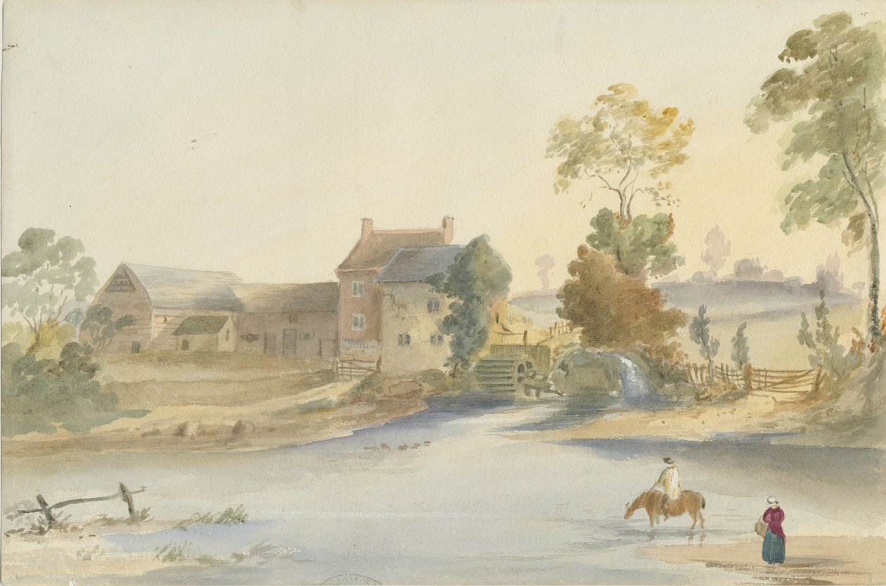 Seisdon Mill: malowanie akwarelą, bd [1844] autorstwa Henry James Noyes