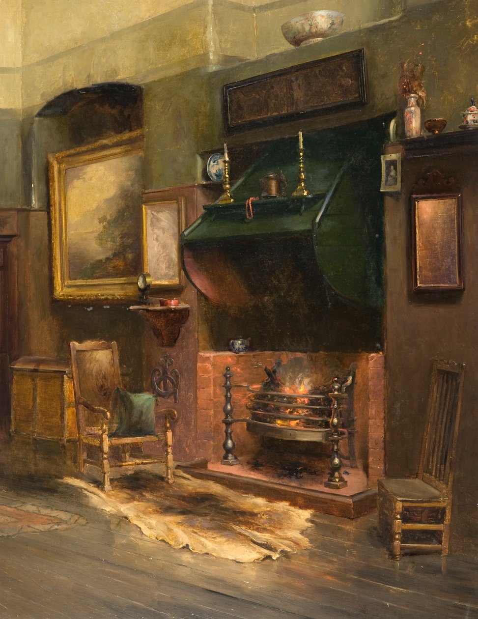 Wnętrze - Pracownia Artysty (olej na płótnie) autorstwa Henry Jobson Bell
