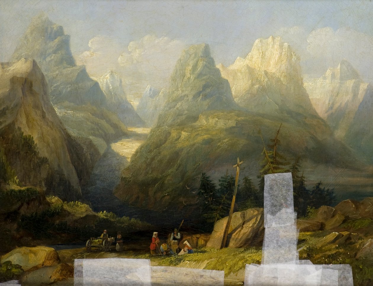 Widok na Alpy autorstwa Henry John (attr. to) Boddington