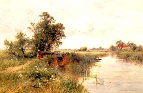 Nad Tamizą w pobliżu Wallingford autorstwa Henry John Kinnaird