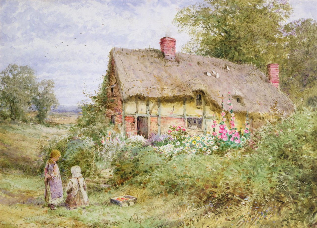 Domek Bedfordshire (akwarela) autorstwa Henry John Sylvester Stannard
