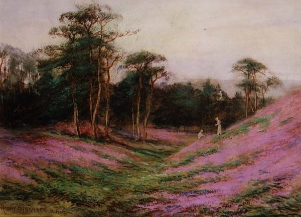 Near Romans Camp, Sheringham, Norfolk (akwarela na papierze) autorstwa Henry John Sylvester Stannard