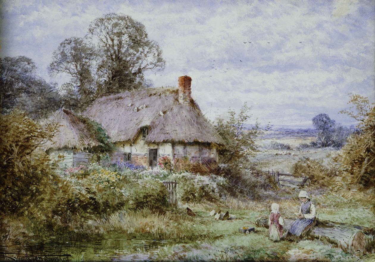Lekcja plenerowa autorstwa Henry John Sylvester Stannard