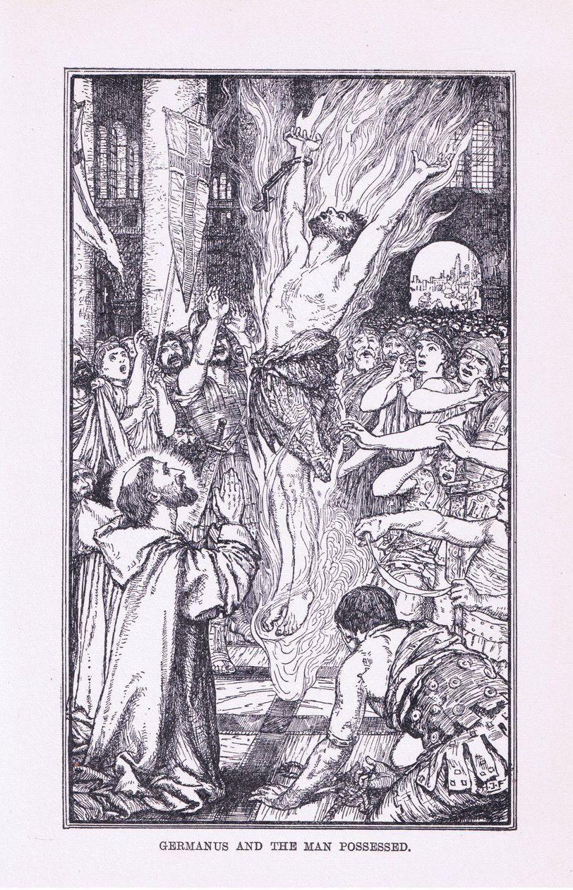 Germanus i opętany, 1912 autorstwa Henry Justice Ford