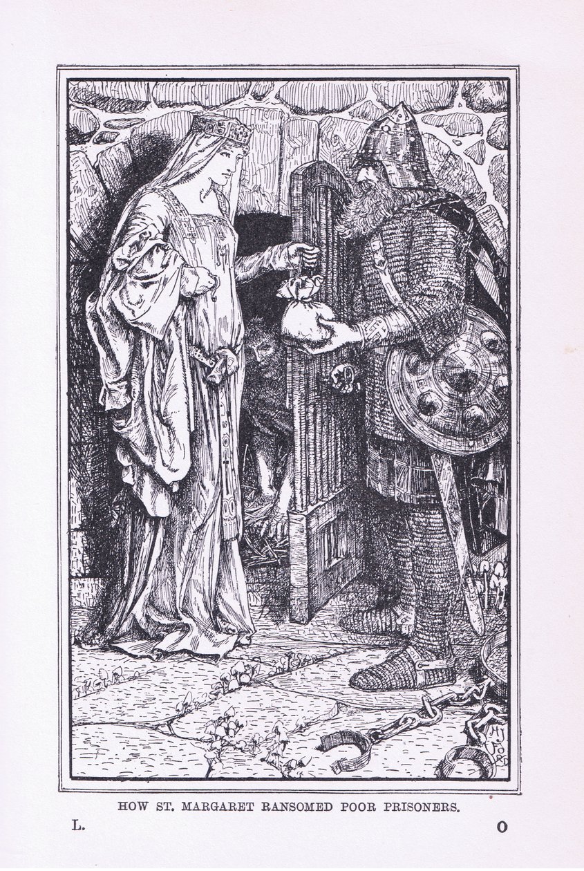 Jak św. Małgorzata wykupiła biednych więźniów, 1912 autorstwa Henry Justice Ford