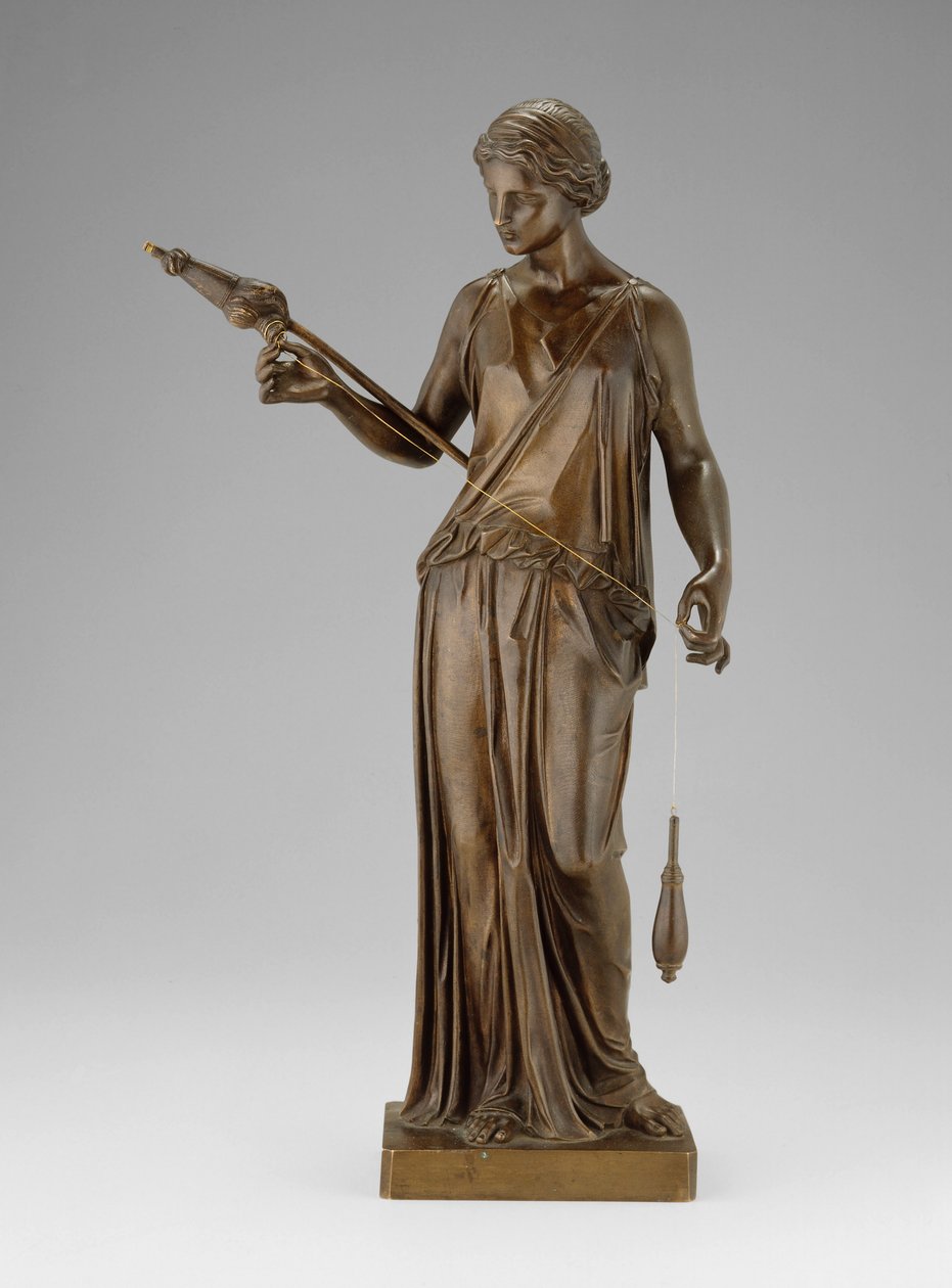 Filatrice, czyli Prządka, 1850 autorstwa Henry Kirke Brown