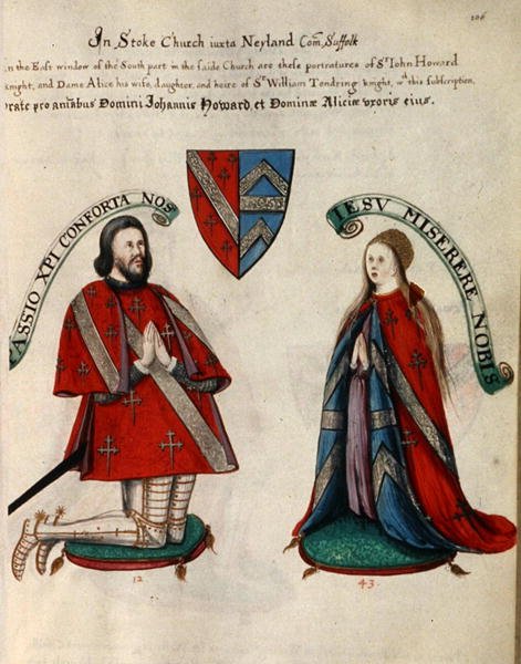 Sir John Howard III i jego druga żona Alice Tendring autorstwa Henry Lilly