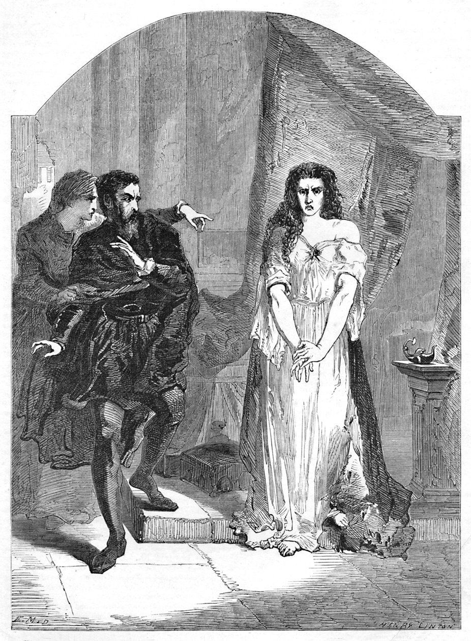 Makbet Akt V. Scena I, c1870 autorstwa Henry Linton