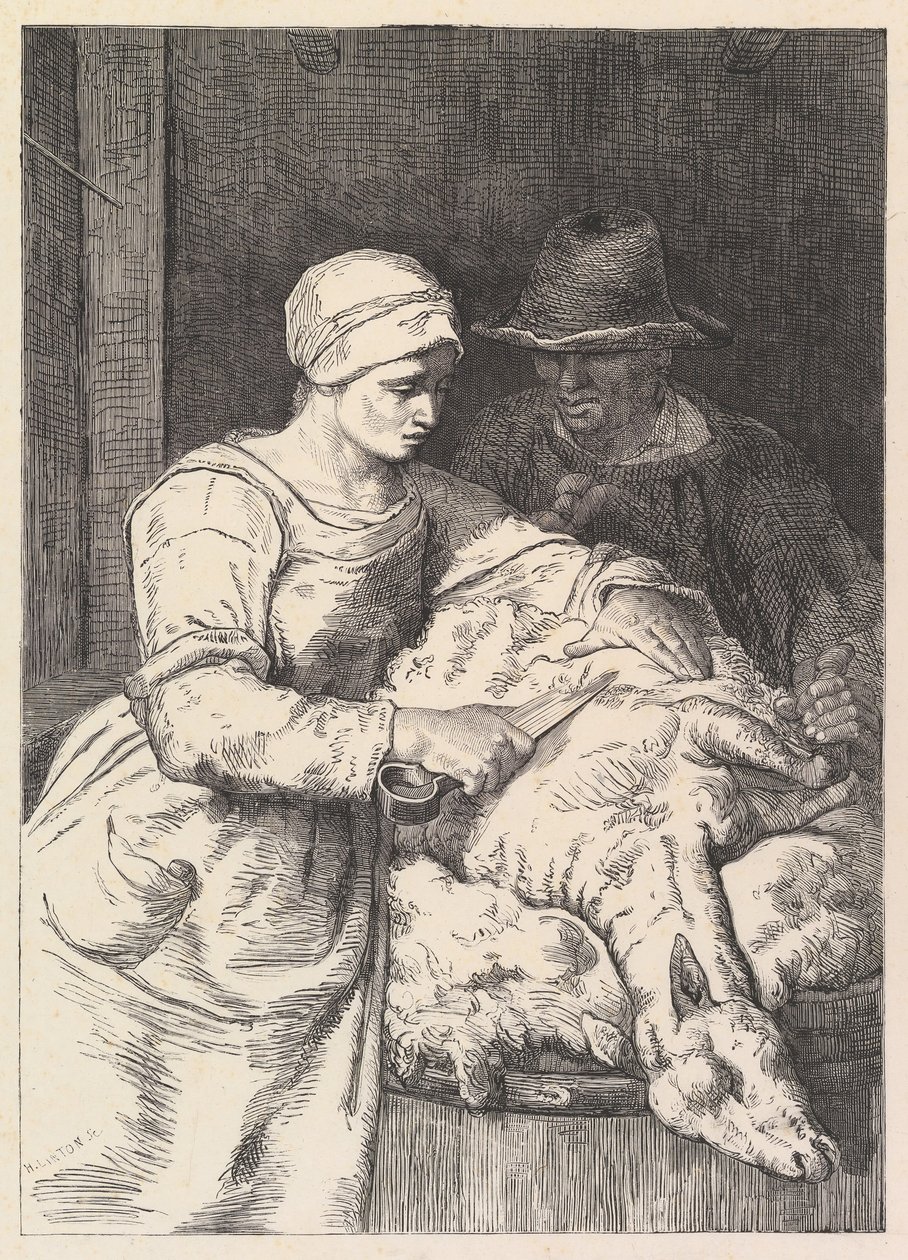 Pasterz, XIX wiek. autorstwa Henry Linton