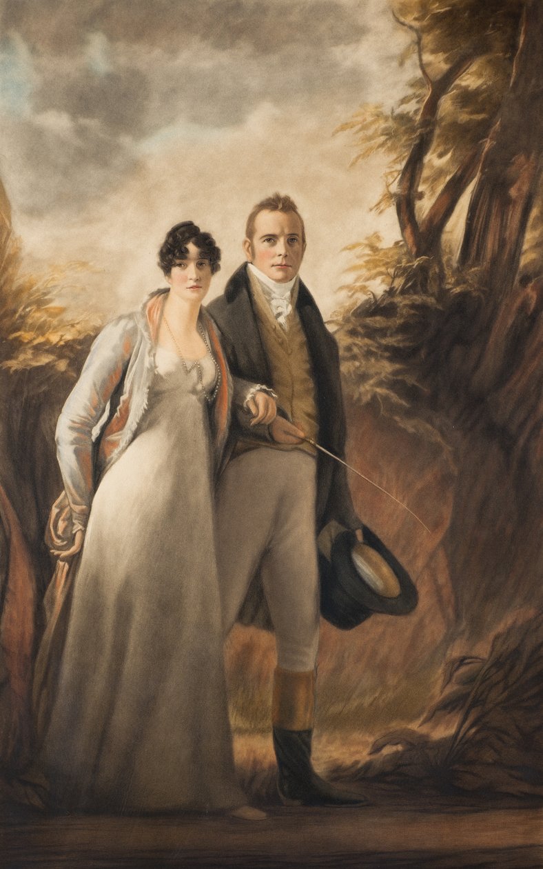 Pan i Pani Campbell z Kailzie (mezzotinta) autorstwa Henry Macbeth Raeburn