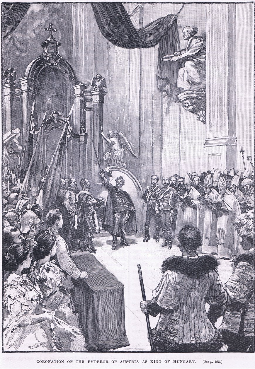 Koronacja cesarza Austrii na króla Węgier 1868 AD autorstwa Henry Marriott Paget