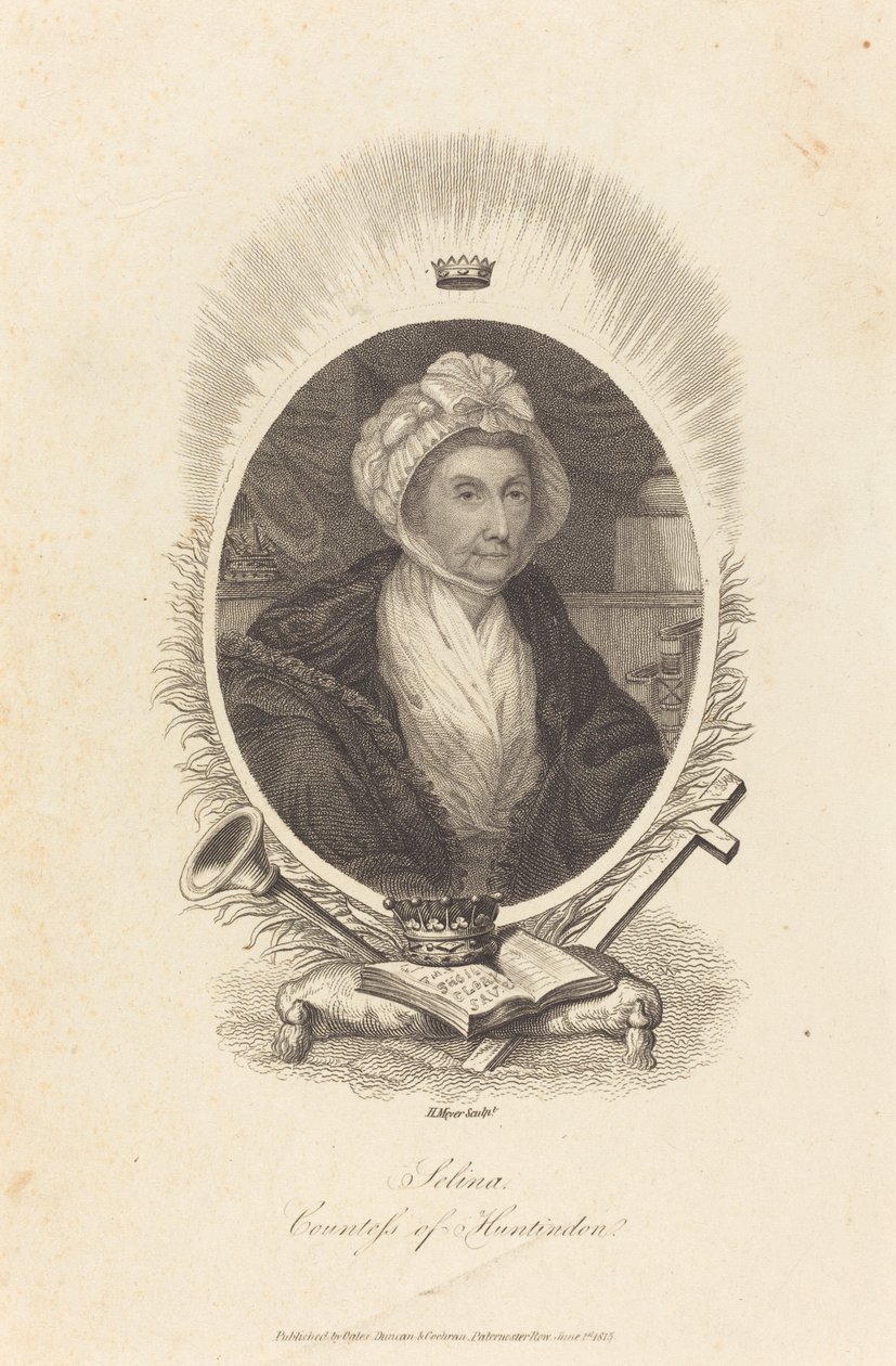 Selina, hrabina Huntingdon autorstwa Henry Meyer after John Hoppner