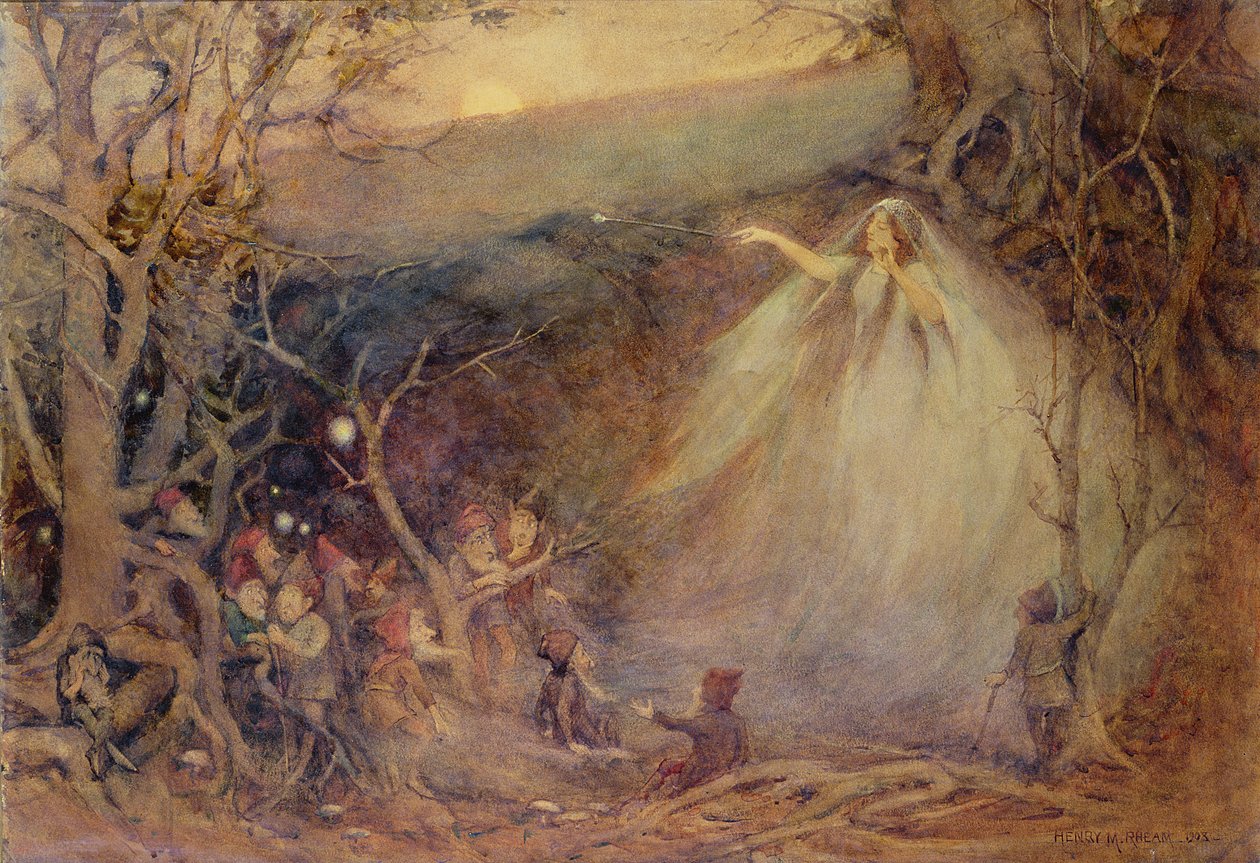 Królowa Mab z wiersza Shelleys autorstwa Henry Meynell Rheam