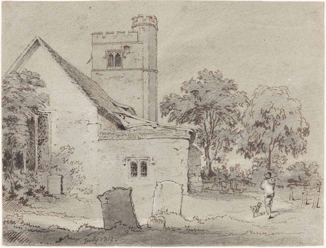 Kościół Aldenham, Hertfordshire autorstwa Henry Monro
