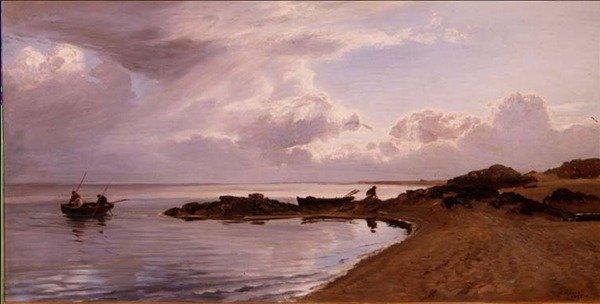 Zbieranie małży, północne wybrzeże Walii autorstwa Henry Moore