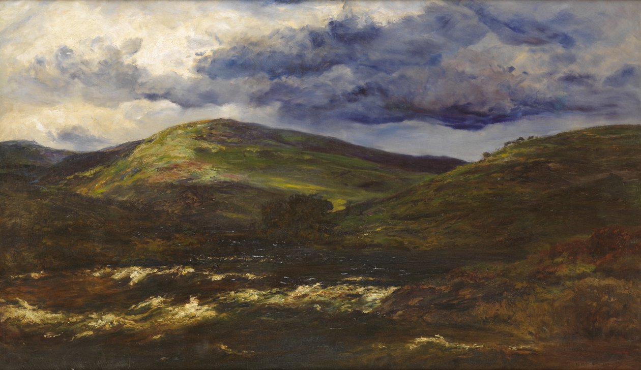 Glen Orchy, nadchodzi burza, 1895 autorstwa Henry Moore