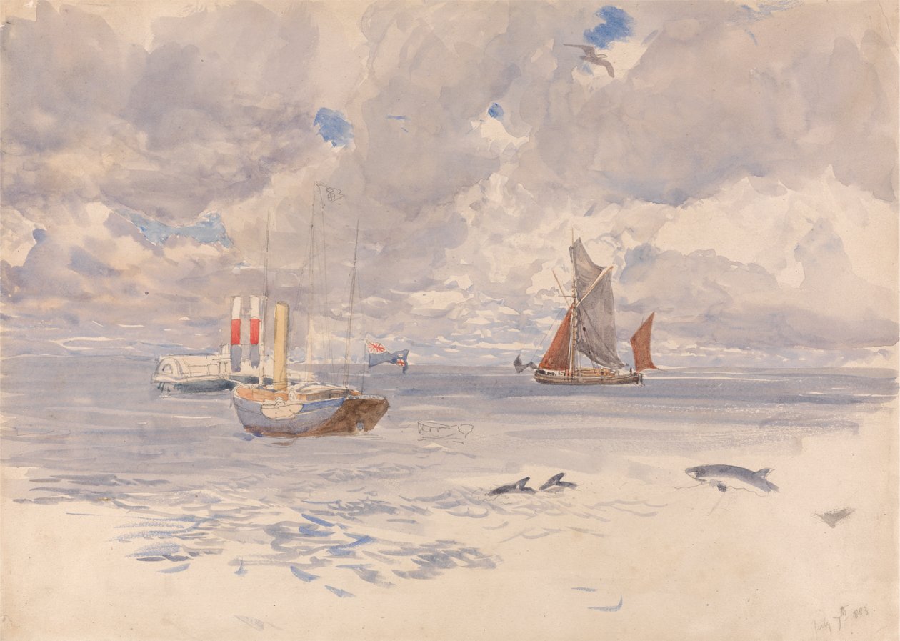 Morświny, 7 lipca 1883 autorstwa Henry Moore