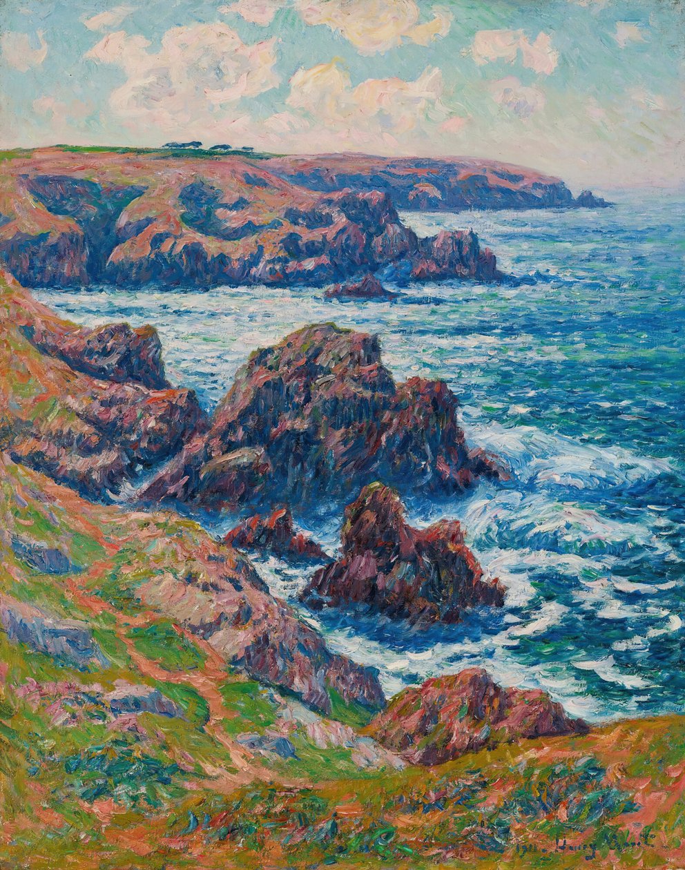 Ziemia Cléden, Point de Raz, Finistère, 1911. autorstwa Henry Moret