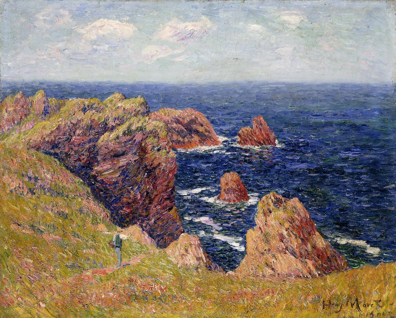 Wybrzeże Bretanii; Wybrzeże Bretońskie, c.1895 autorstwa Henry Moret