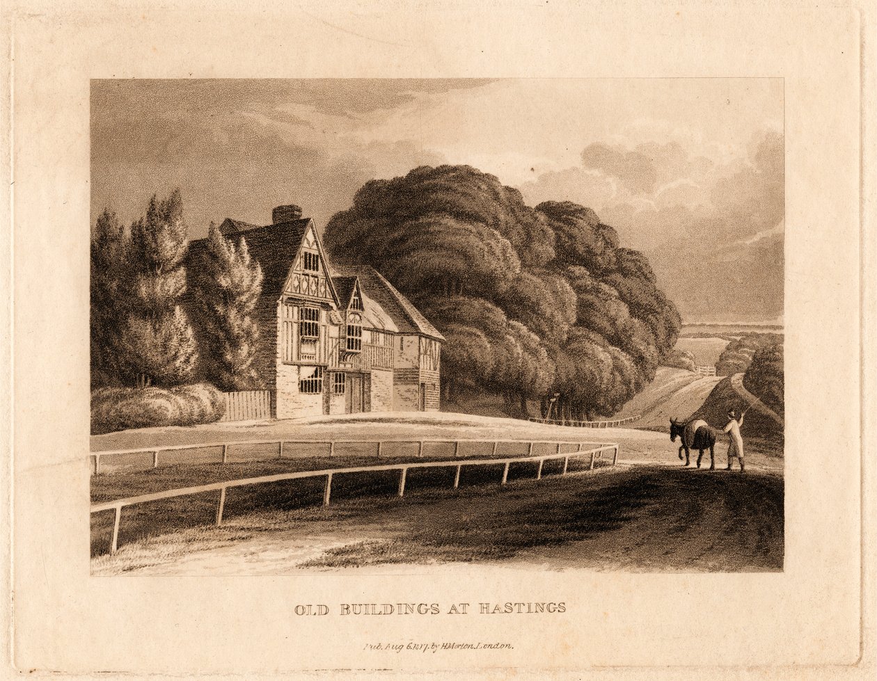Stare budynki w Hastings autorstwa Henry Morton