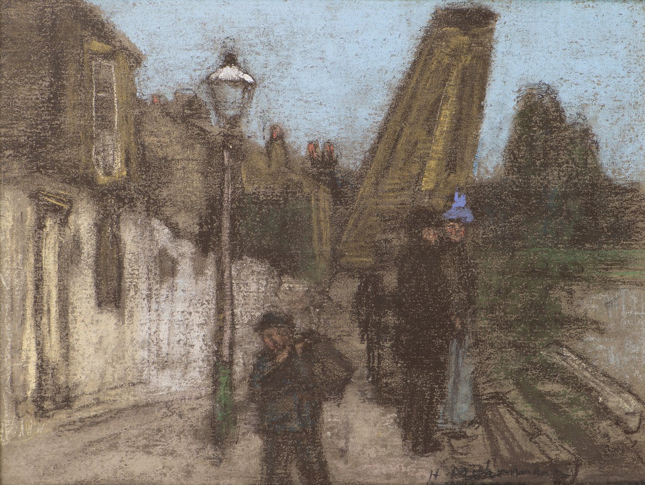 Dom nad brzegiem Tamizy (pastelowy) autorstwa Henry Muhrmann
