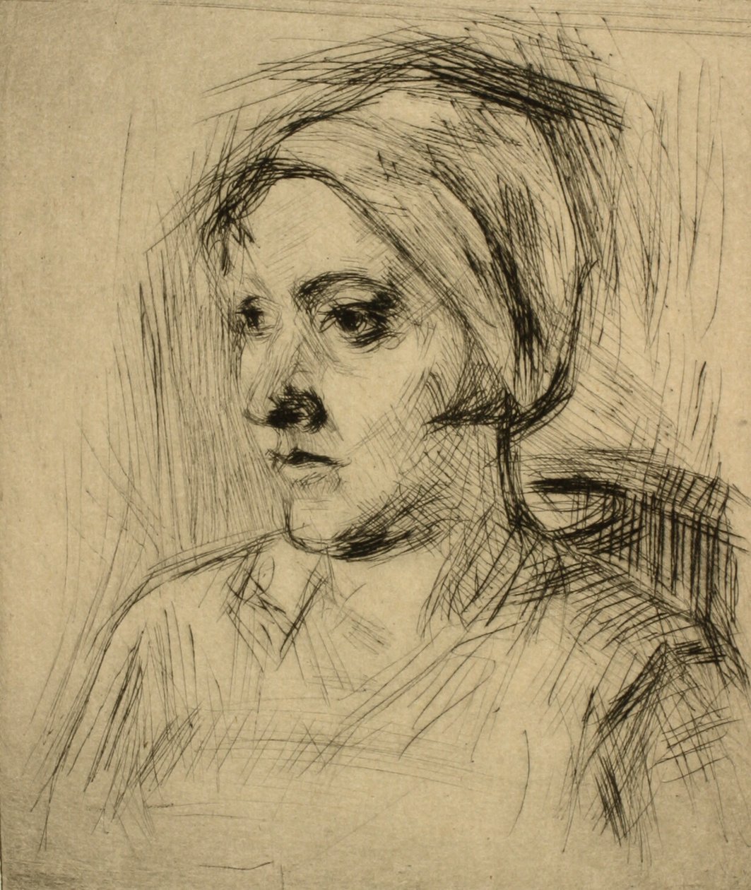 Portret kobiety autorstwa Henry Nielsen