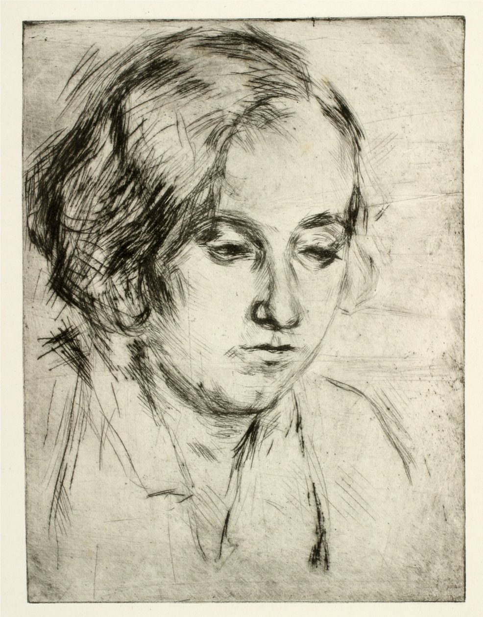 Portret siostry artysty Elli Wahlgreen Nielsen autorstwa Henry Nielsen
