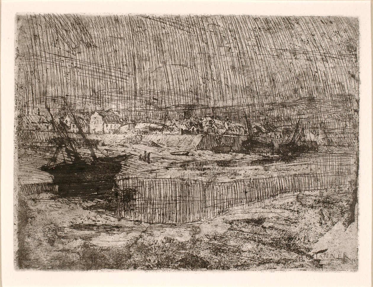 Przewrócone łodzie rybackie, Bretania autorstwa Henry Ossawa Tanner