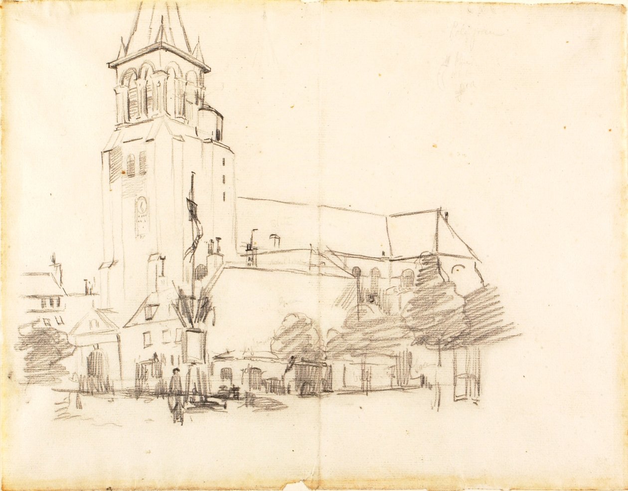 Kościół, St.-Germain-des-Prés, Francja autorstwa Henry Ossawa Tanner