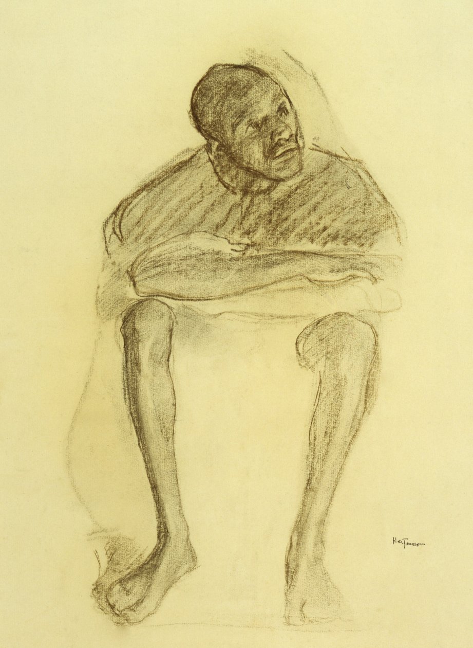 Mężczyzna siedzący na krześle autorstwa Henry Ossawa Tanner