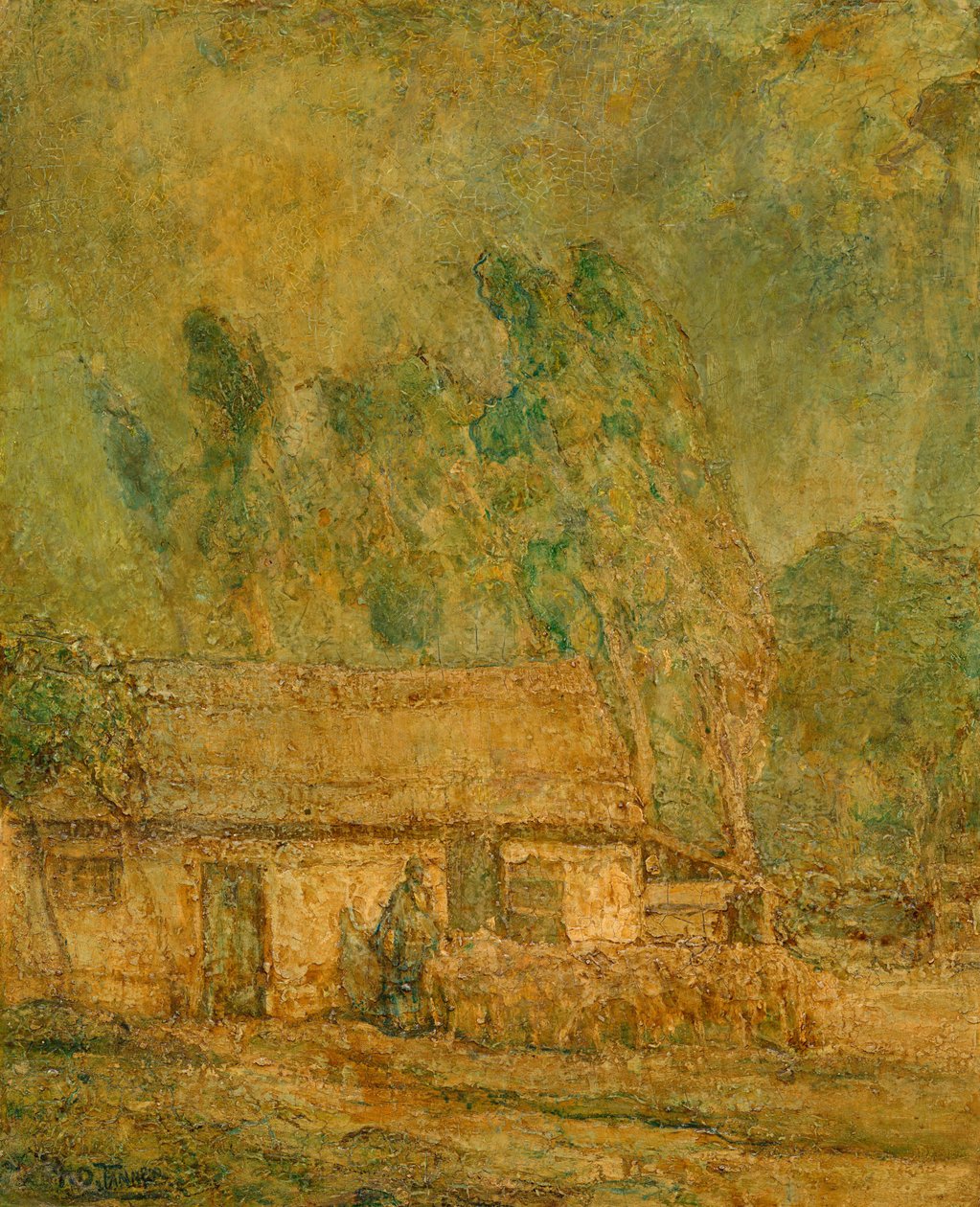 Dobry Pasterz, ok. 1918 (olej na płótnie) autorstwa Henry Ossawa Tanner