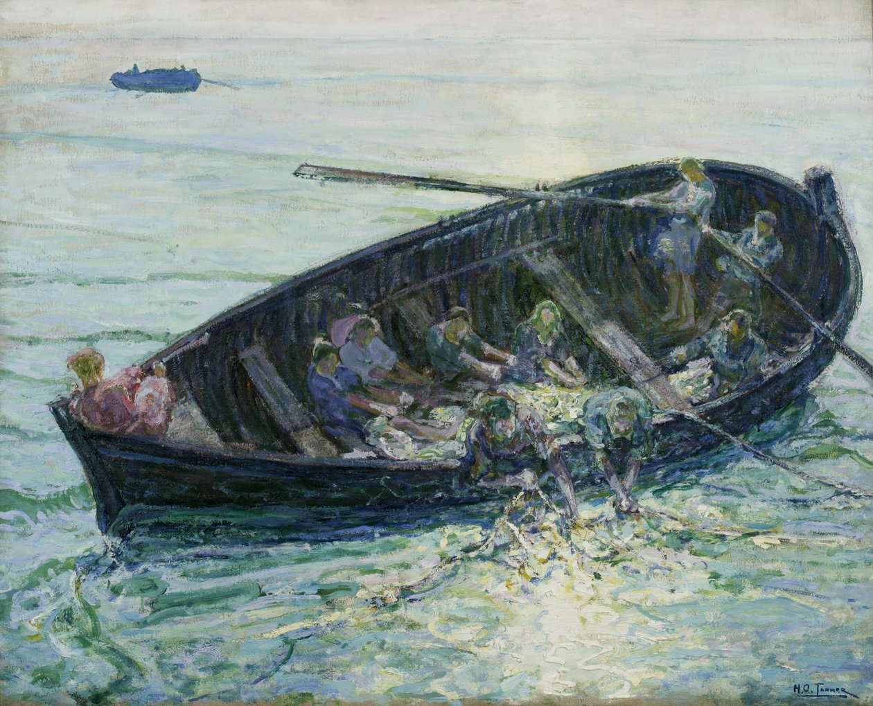 Cudowny Połów Ryb, ok. 1913-14 autorstwa Henry Ossawa Tanner