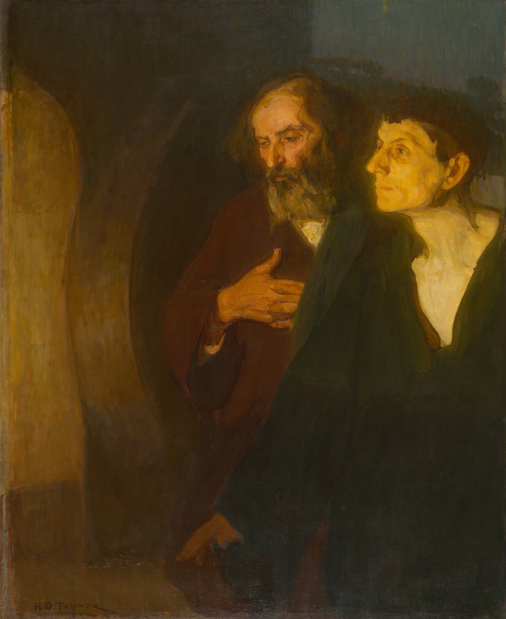 Dwaj uczniowie przy grobie autorstwa Henry Ossawa Tanner