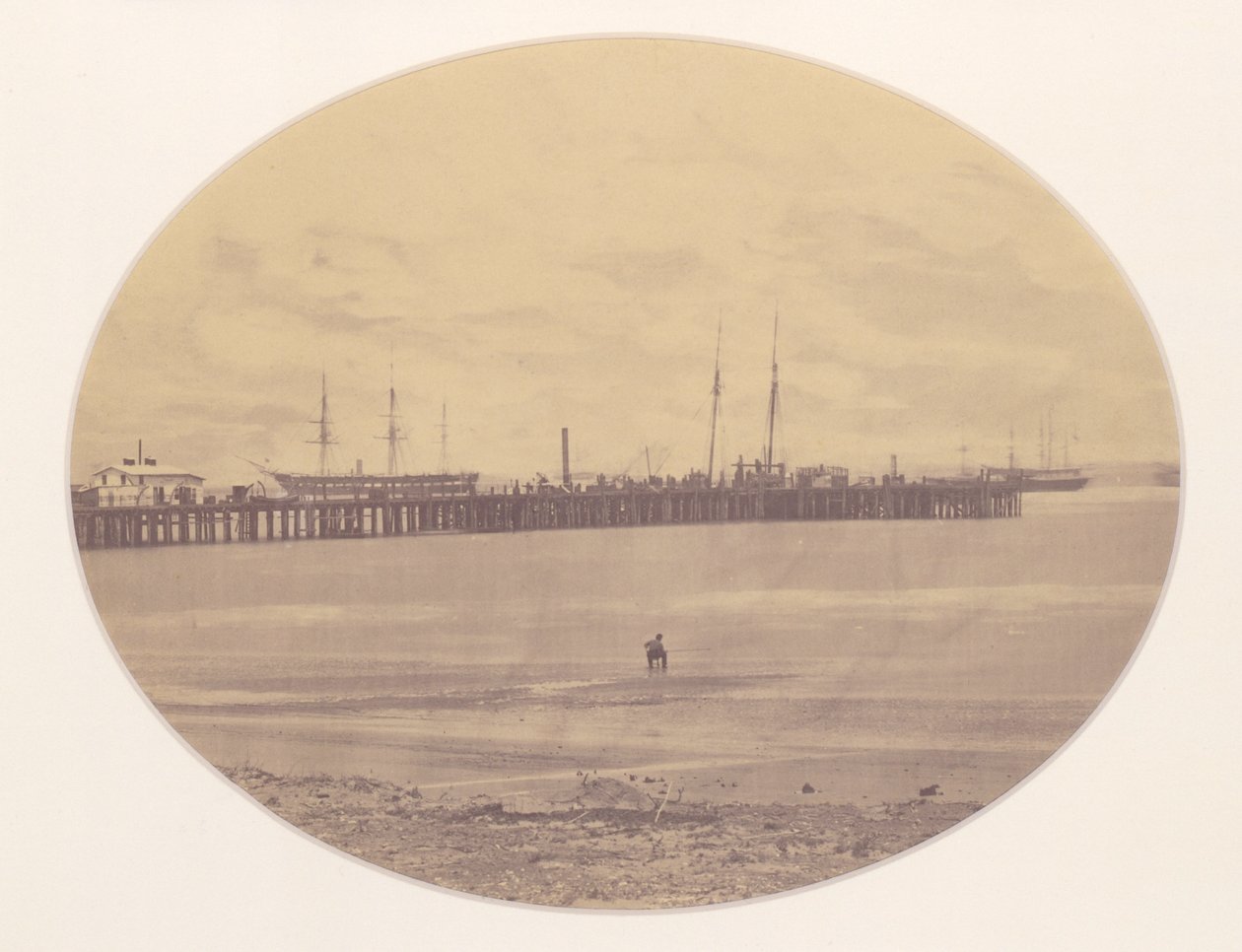 Długi dok w Hilton Head, Port Royal, Karolina Południowa autorstwa Henry P. Moore