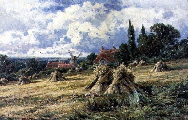 A Surrey Cornfield autorstwa Henry Parker