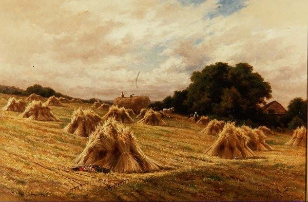 Surrey Cornfield, niedaleko Reigate autorstwa Henry Parker