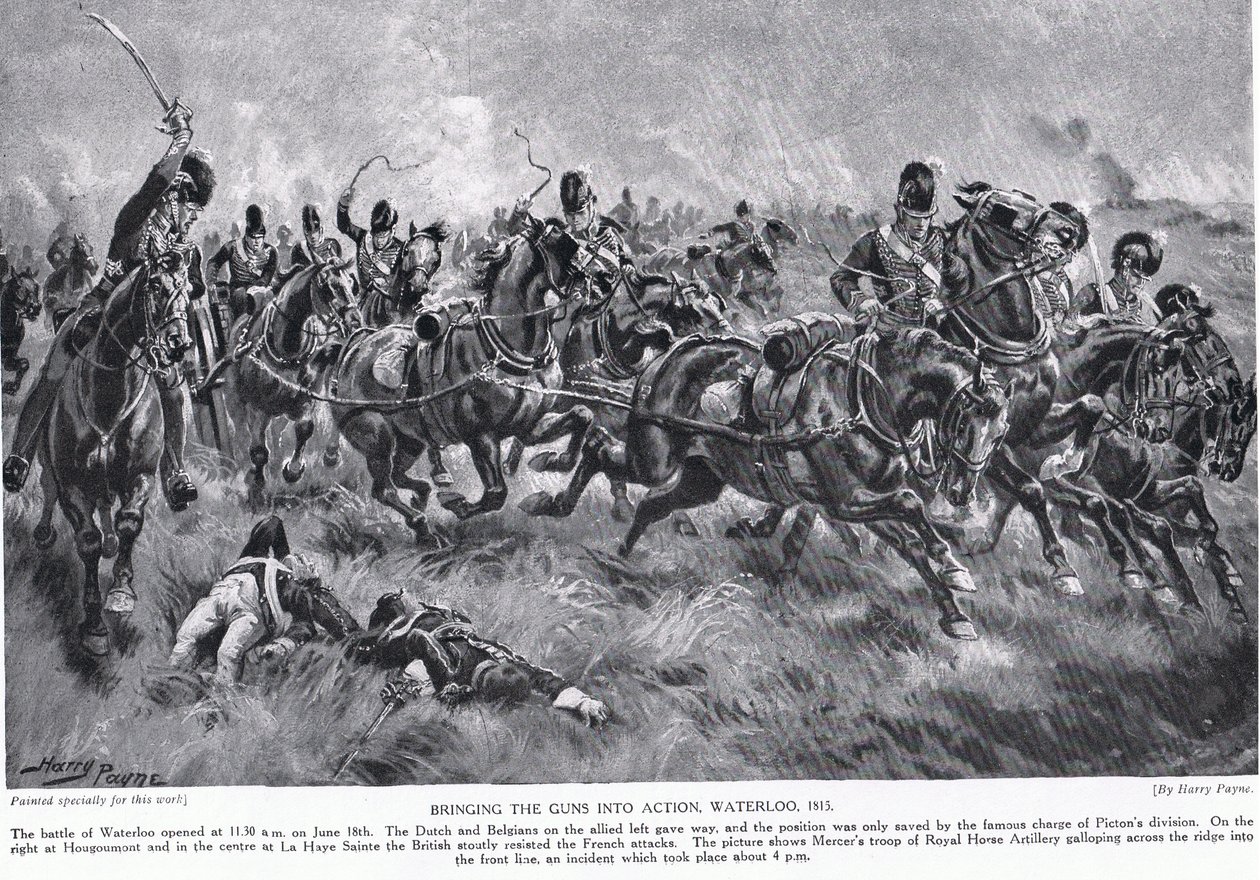 Jak działa broń, Waterloo, ilustracja z „Hutchinson