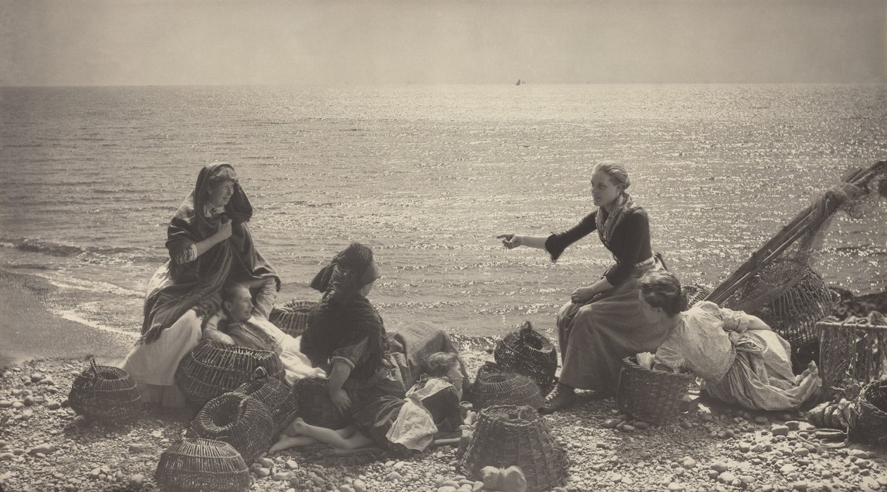 Plotki na plaży autorstwa Henry Peach Robinson