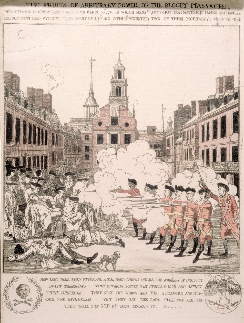 Masakra bostońska, 5 marca 1770 r. autorstwa Henry Pelham