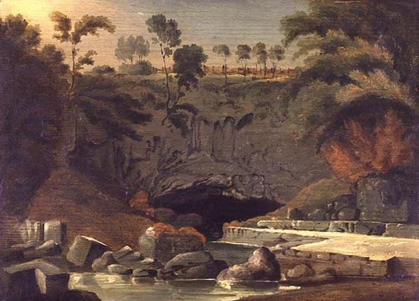 Porth-yr-Ogof, Brecknockshire autorstwa Henry Penry Williams