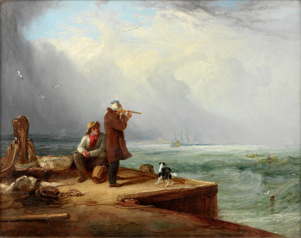 Look Out, Shields Harbour, 1831 autorstwa Henry Perlee Parker