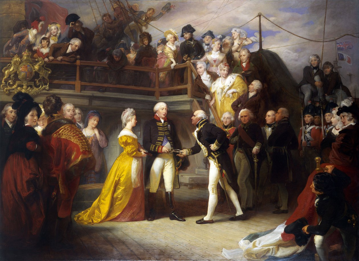 Wizyta króla Jerzego III (1738-1820) autorstwa Henry Perronet Briggs