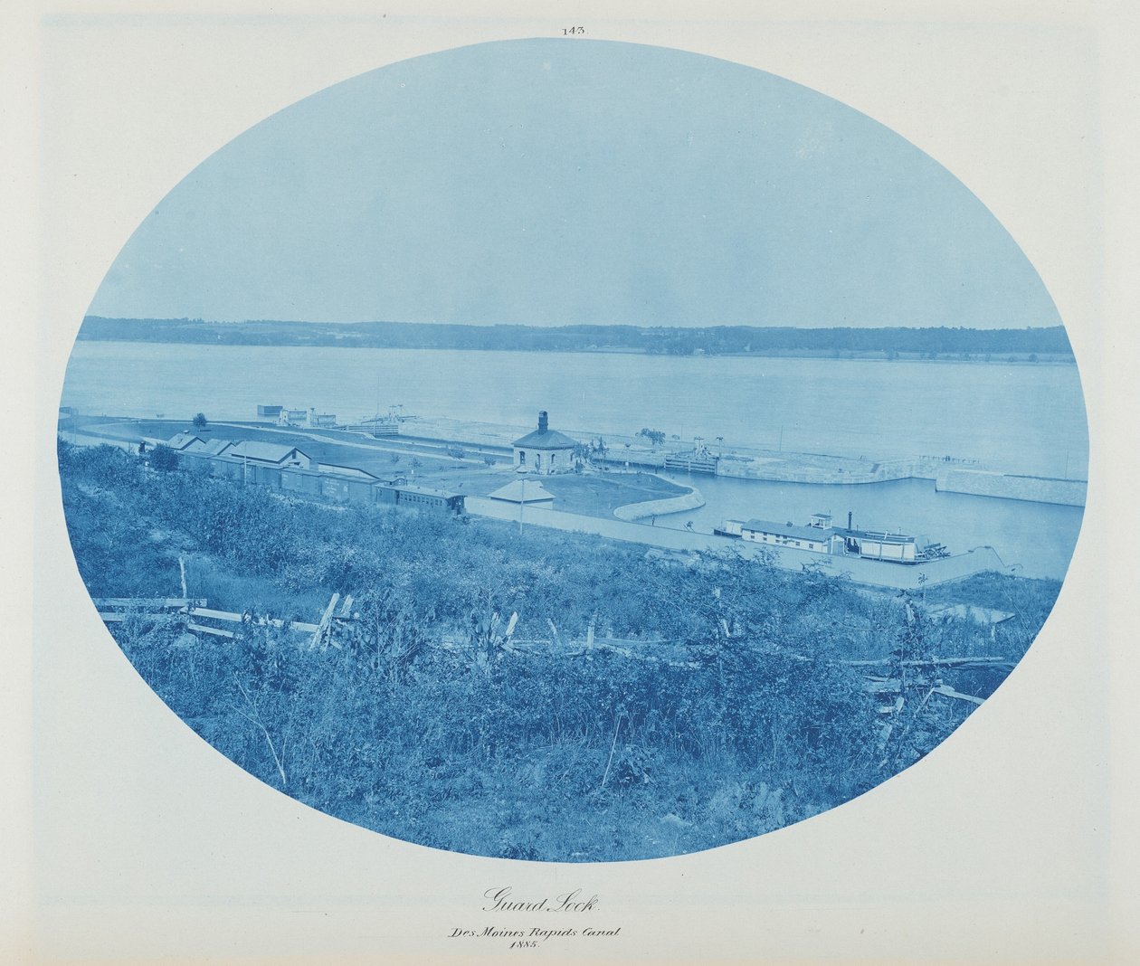 Guard Rock, Des Moines Rapids Canal L.W., 1885 (zdjęcie) autorstwa Henry Peter Bosse