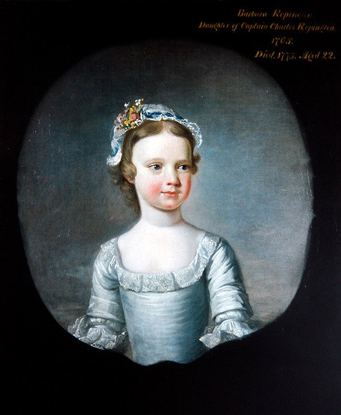 Portret Barabary Repington jako dziewczynki, połowa długości autorstwa Henry Pickering