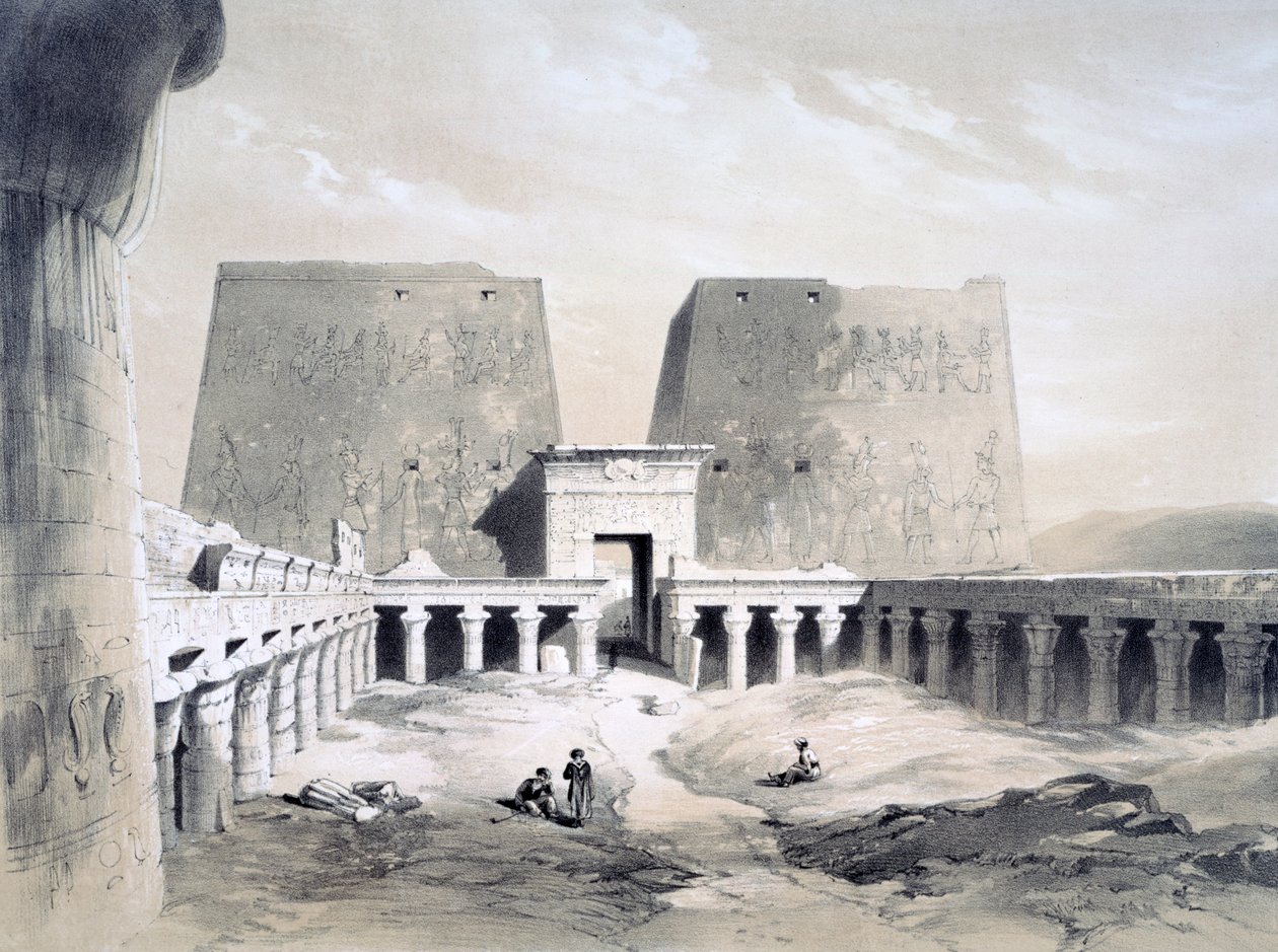 Edfou, XIX wiek autorstwa Henry Pilleau